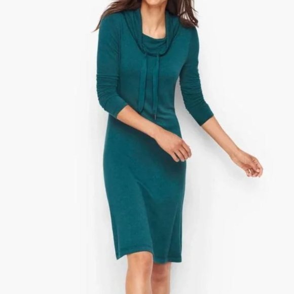 Talbot's Hello Saturday Cowl Neck Dress Sz Sp - Picture 2 of 7
